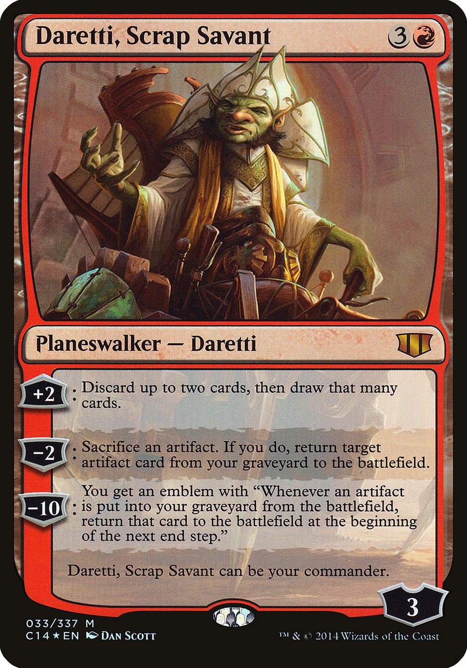 Daretti, Scrap Savant (Oversized) [Commander 2014 Oversized] | Total Play