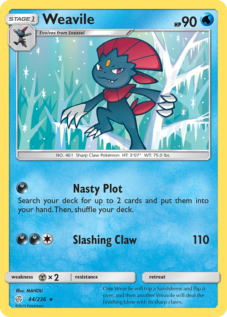 Weavile (44/236) [Sun & Moon: Cosmic Eclipse] | Total Play