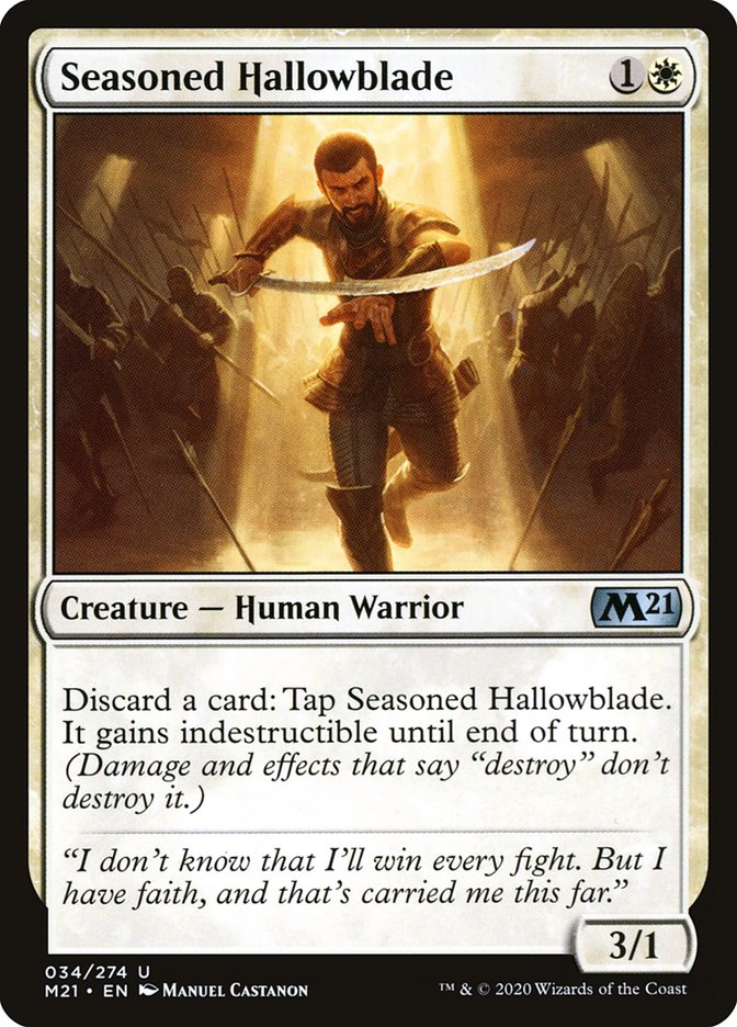 Seasoned Hallowblade [Core Set 2021] | Total Play