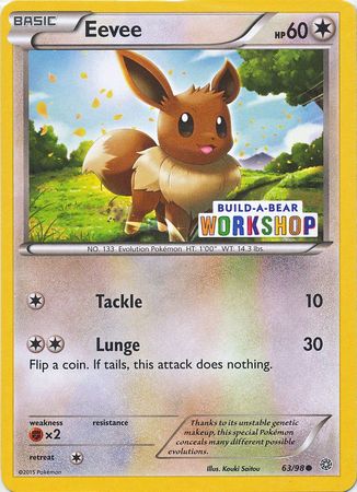 Eevee (63/98) (Build A Bear Workshop Exclusive) [XY: Ancient Origins] | Total Play