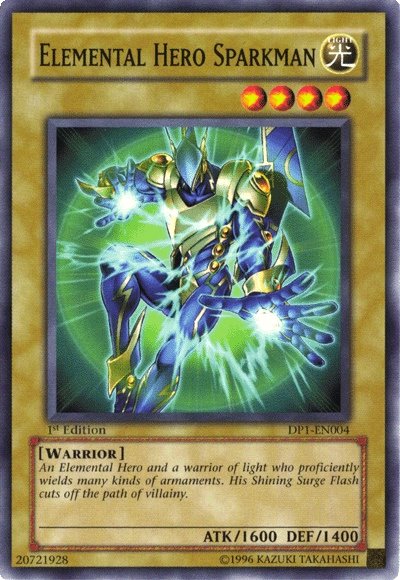 Elemental Hero Sparkman [DP1-EN004] Common | Total Play