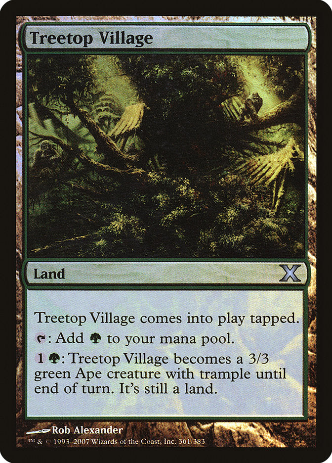 Treetop Village (Premium Foil) [Tenth Edition] | Total Play