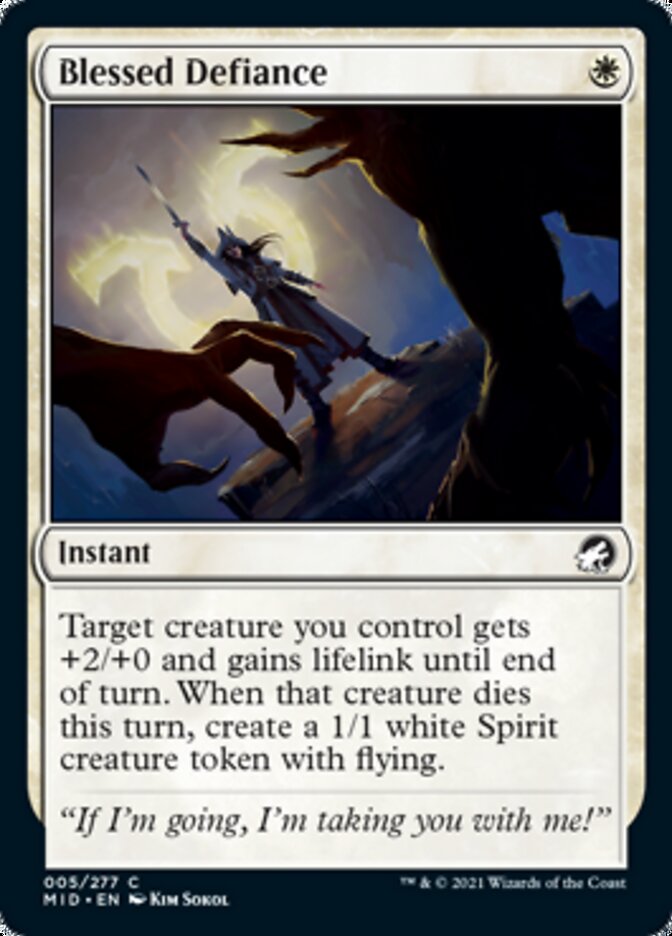 Blessed Defiance [Innistrad: Midnight Hunt] | Total Play