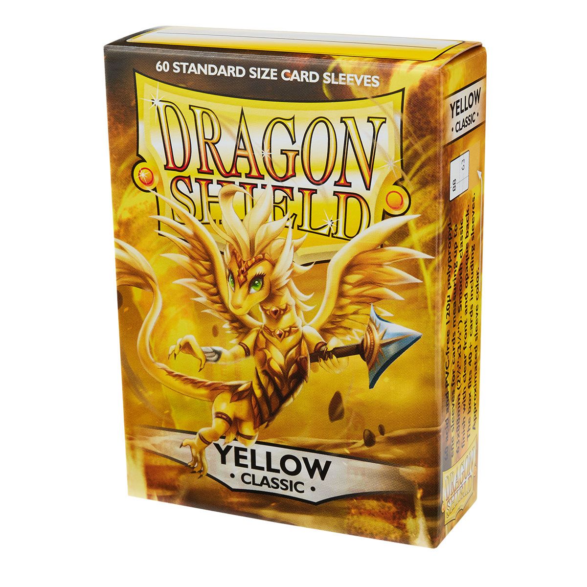 Dragon Shield: Standard 60ct Sleeves - Yellow (Classic) | Total Play