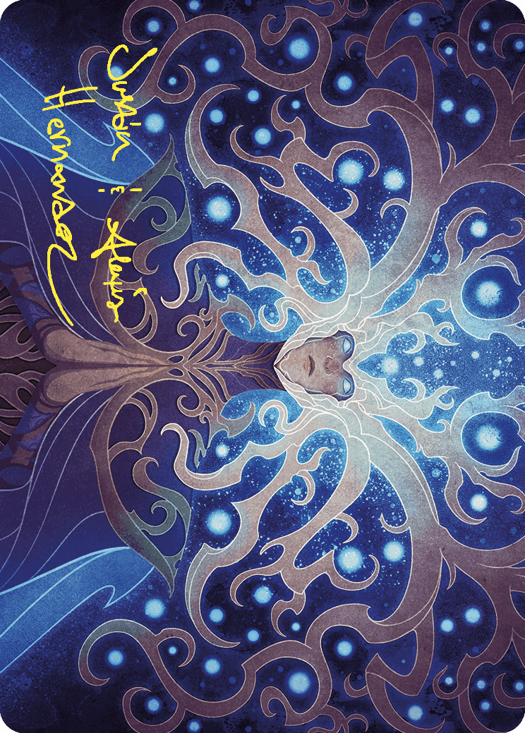 Omniscience Art Card (Gold-Stamped Signature) [Wilds of Eldraine Art Series] | Total Play