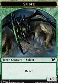 Spider // Wolf Double-Sided Token [Commander 2015 Tokens] | Total Play