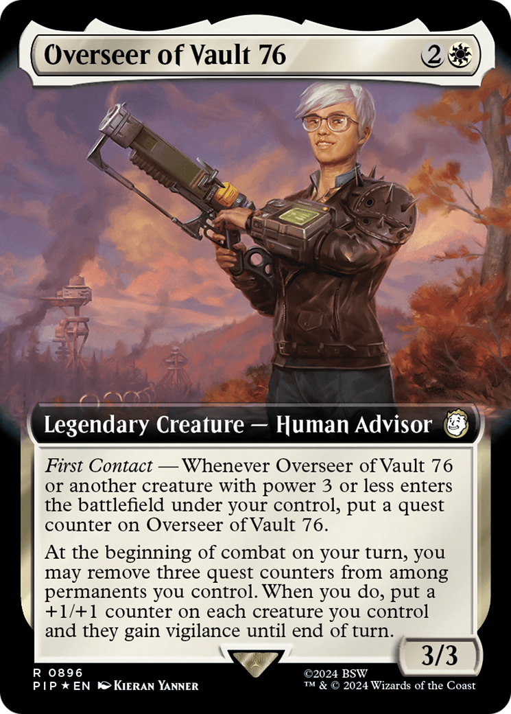 Overseer of Vault 76 (Extended Art) (Surge Foil) [Fallout] | Total Play