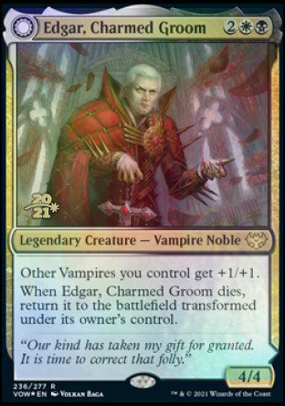 Edgar, Charmed Groom // Edgar Markov's Coffin [Innistrad: Crimson Vow Prerelease Promos] | Total Play