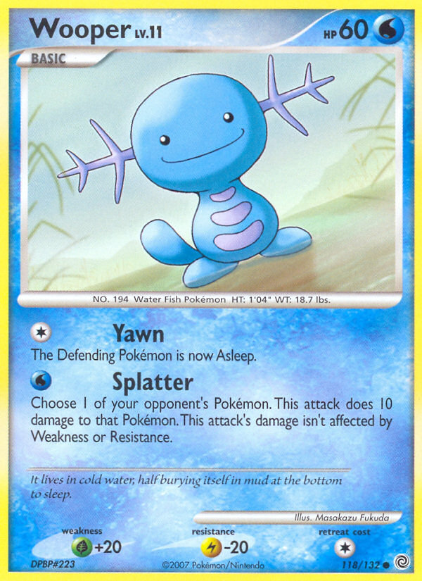 Wooper (118/132) [Diamond & Pearl: Secret Wonders] | Total Play