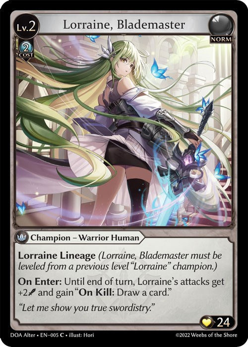 Lorraine, Blademaster (005) [Dawn of Ashes: Alter Edition] | Total Play