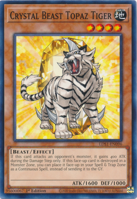 Crystal Beast Topaz Tiger [LDS1-EN096] Common | Total Play