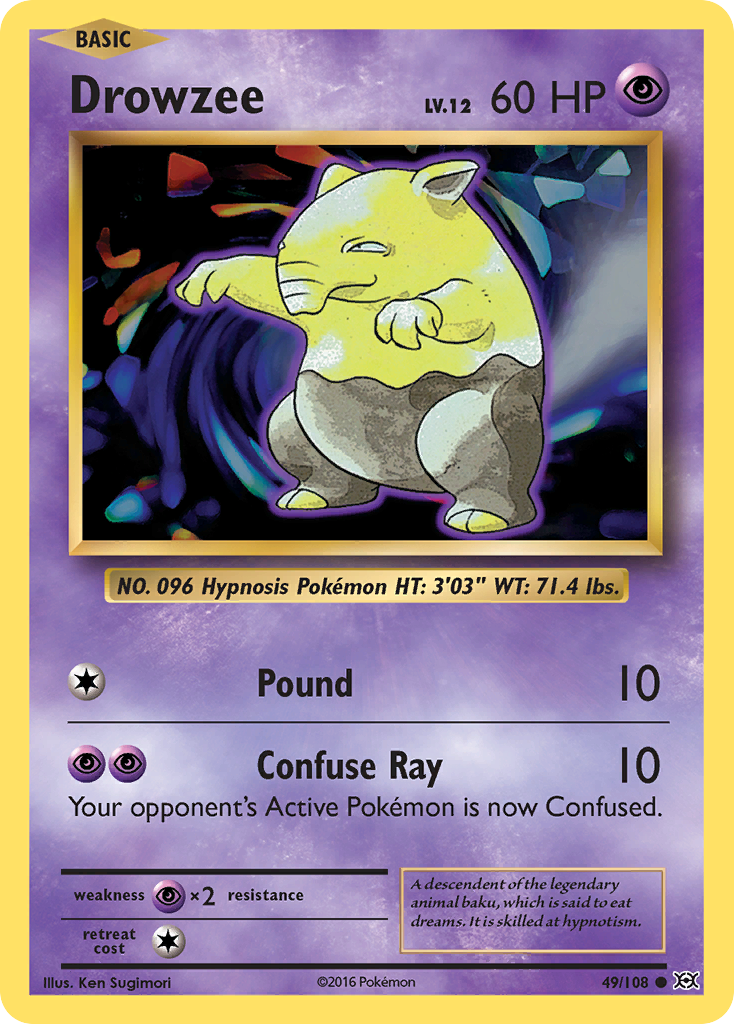 Drowzee (49/108) [XY: Evolutions] | Total Play