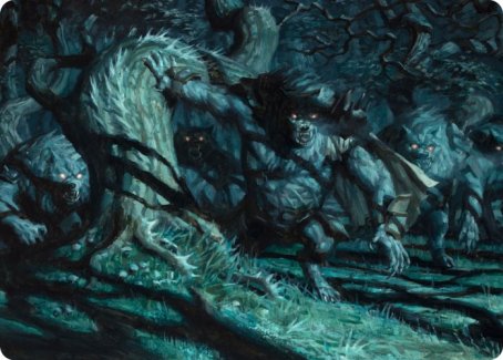 Unnatural Moonrise Art Card [Innistrad: Midnight Hunt Art Series] | Total Play