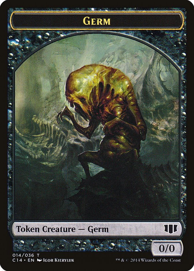 Germ // Zombie (016/036) Double-Sided Token [Commander 2014 Tokens] | Total Play