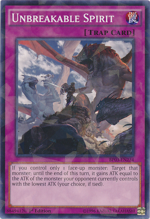 Unbreakable Spirit [BP03-EN234] Shatterfoil Rare | Total Play