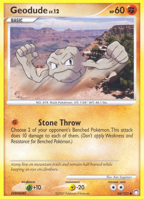 Geodude (84/123) [Diamond & Pearl: Mysterious Treasures] | Total Play