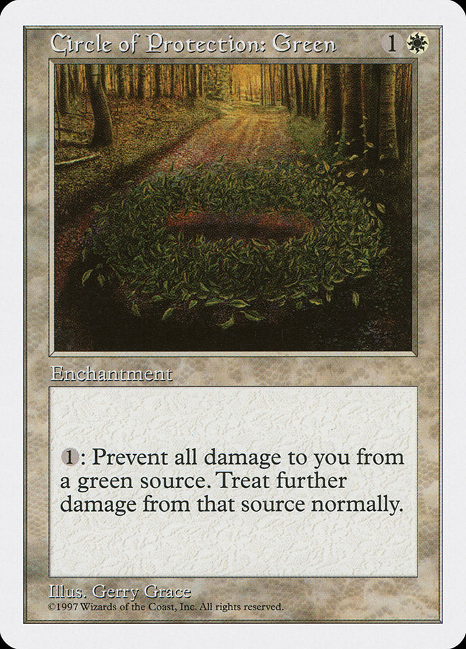 Circle of Protection: Green [Fifth Edition] | Total Play