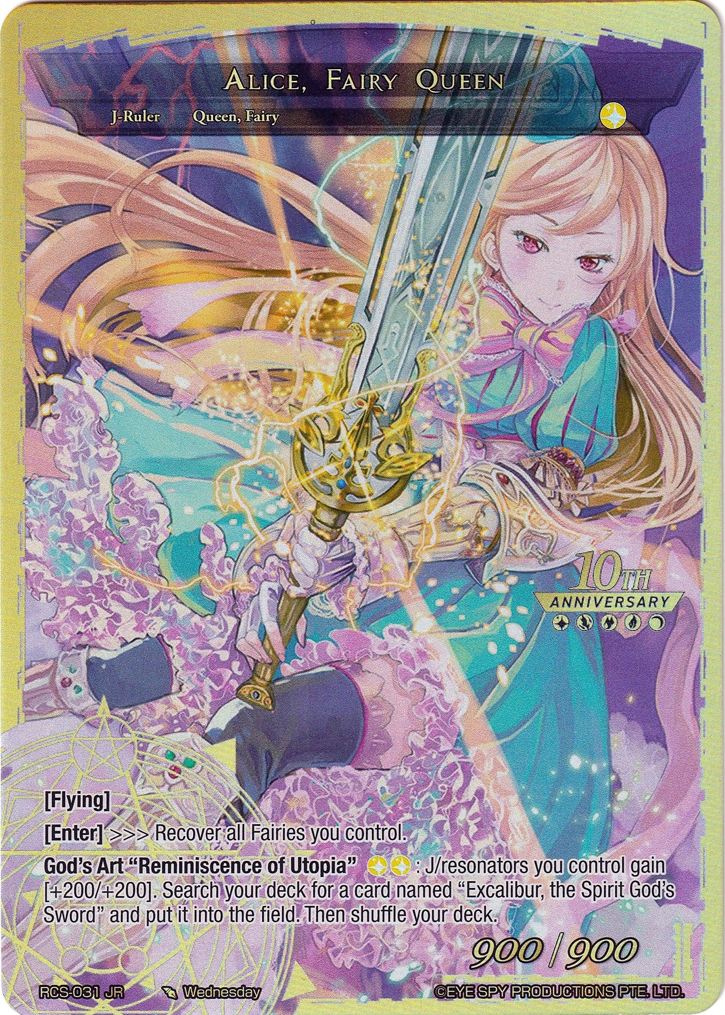 Alice, Girl of the Lake // Alice, the Fairy Queen (RCS-031 JR) [10th Anniversary: Ruler Collection Set] | Total Play