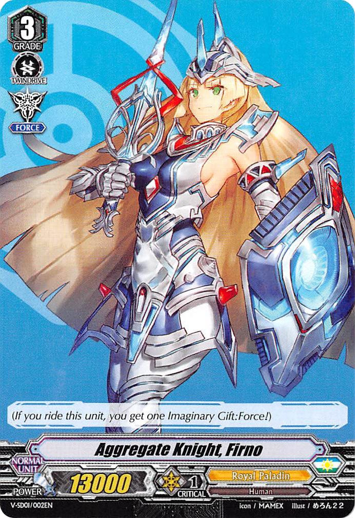 Aggregate Knight, Firno (V-SD01/002EN) [2018 Free Experience Deck "Royal Paladin"] | Total Play