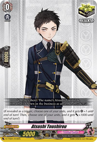 Atsushi Toushirou (D-TTD01/012EN) [Touken Ranbu: ONLINE 2021] | Total Play