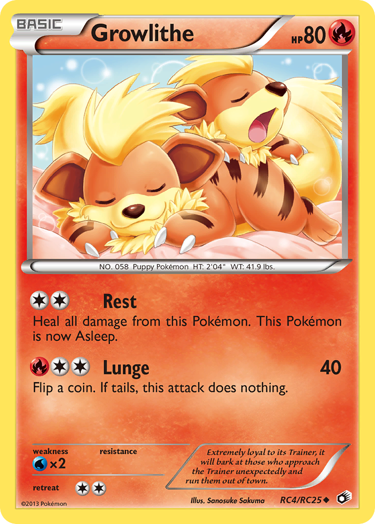 Growlithe (RC4/RC25) [Black & White: Legendary Treasures] | Total Play