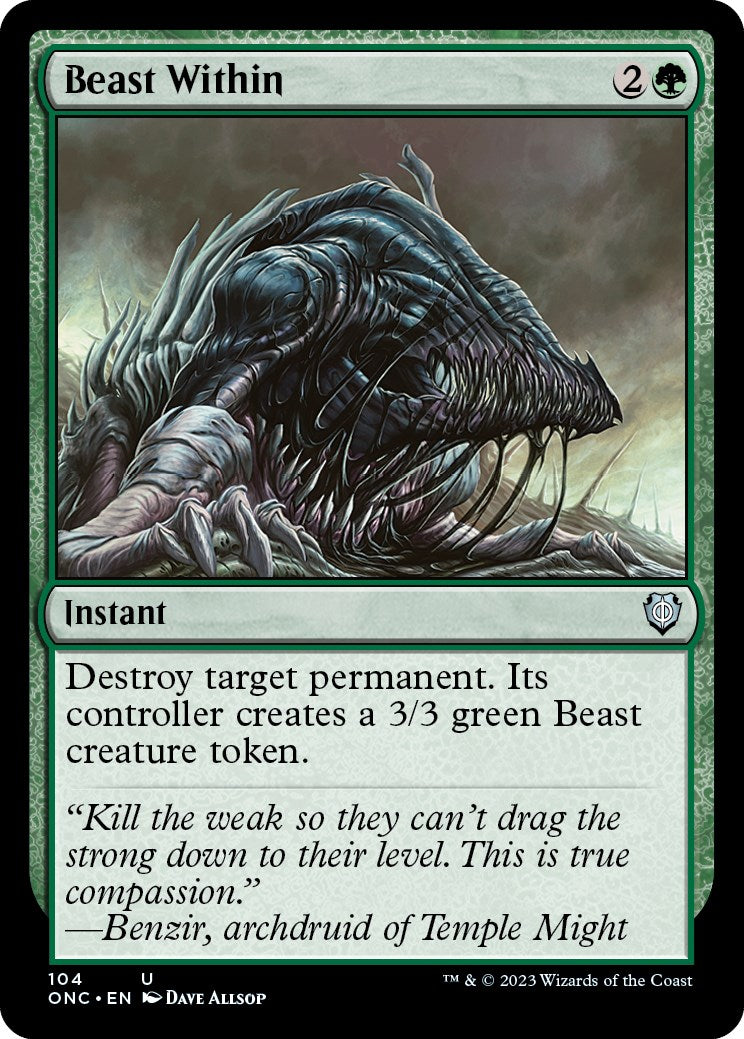 Beast Within [Phyrexia: All Will Be One Commander] | Total Play