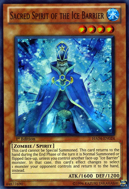 Sacred Spirit of the Ice Barrier [HA04-EN024] Super Rare | Total Play