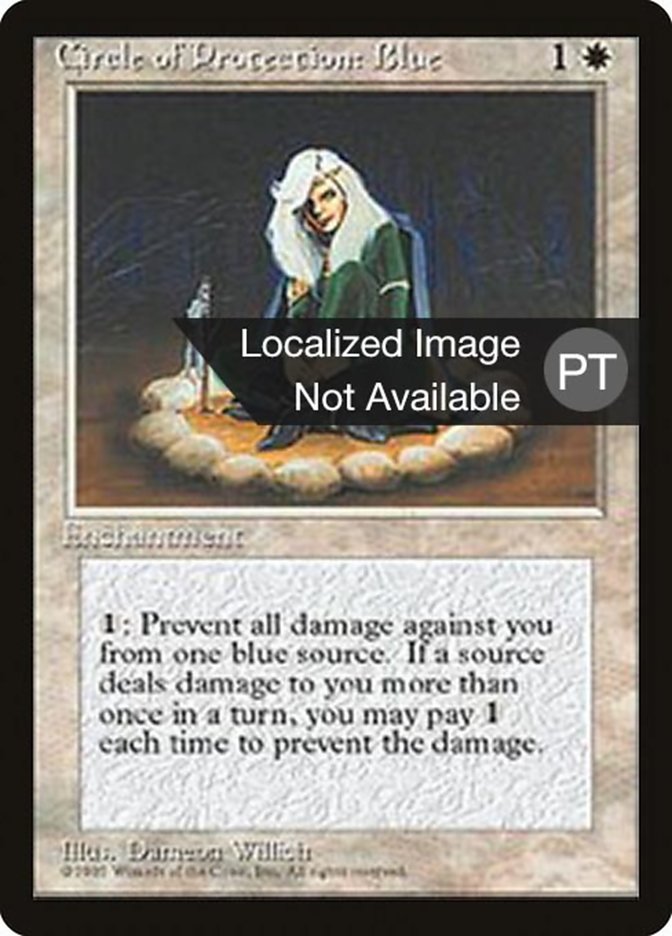 Circle of Protection: Blue [Fourth Edition (Foreign Black Border)] | Total Play