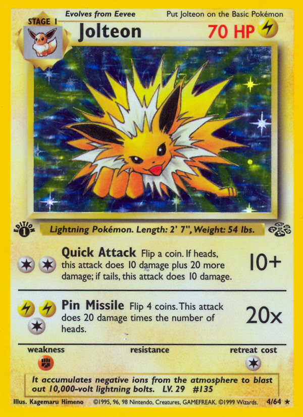 Jolteon (4/64) [Jungle 1st Edition] | Total Play