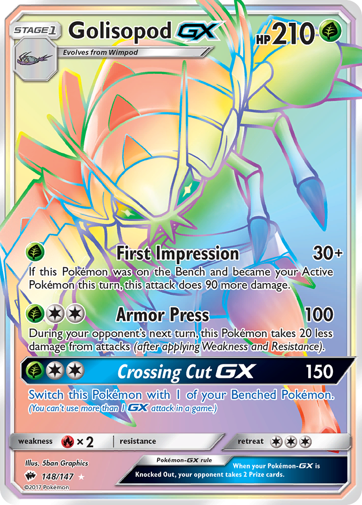 Golisopod GX (148/147) [Sun & Moon: Burning Shadows] | Total Play