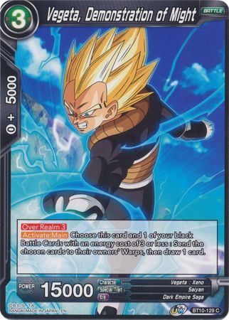 Vegeta, Demonstration of Might (BT10-129) [Rise of the Unison Warrior] | Total Play