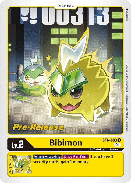 Bibimon [BT6-003] [Double Diamond Pre-Release Cards] | Total Play