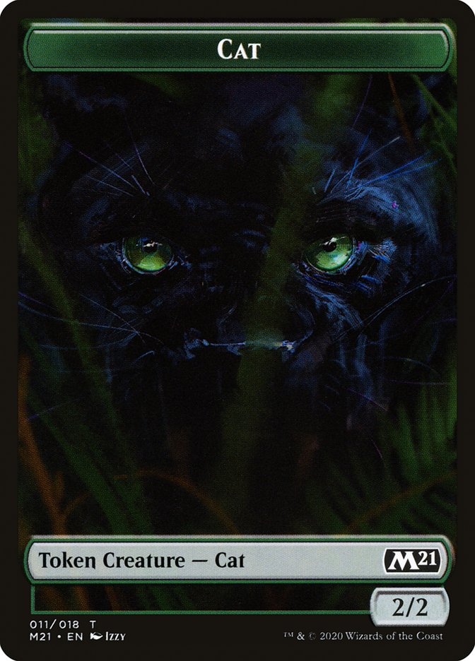 Beast // Cat (011) Double-Sided Token [Core Set 2021 Tokens] | Total Play