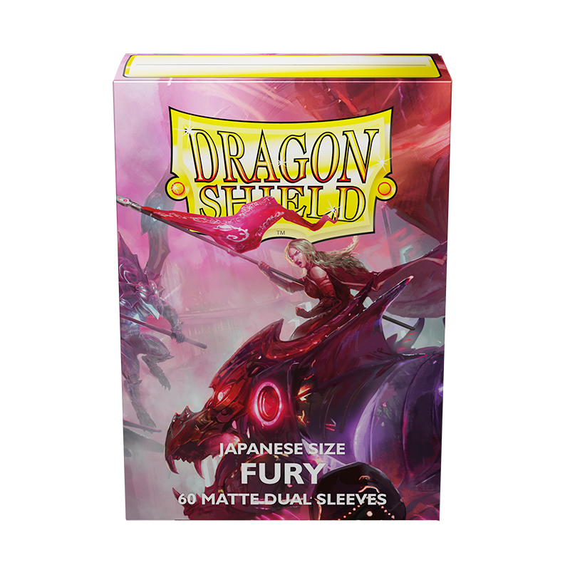 Dragon Shield: Japanese Size 60ct Sleeves - Fury (Dual Matte) | Total Play