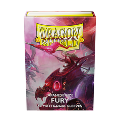 Dragon Shield: Japanese Size 60ct Sleeves - Fury (Dual Matte) | Total Play