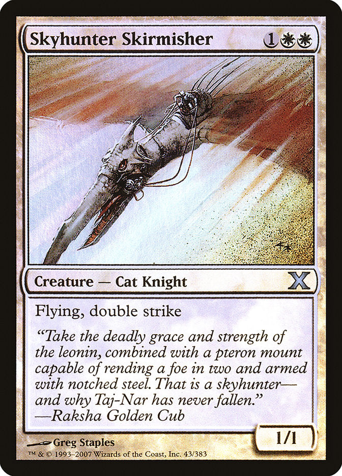 Skyhunter Skirmisher (Premium Foil) [Tenth Edition] | Total Play