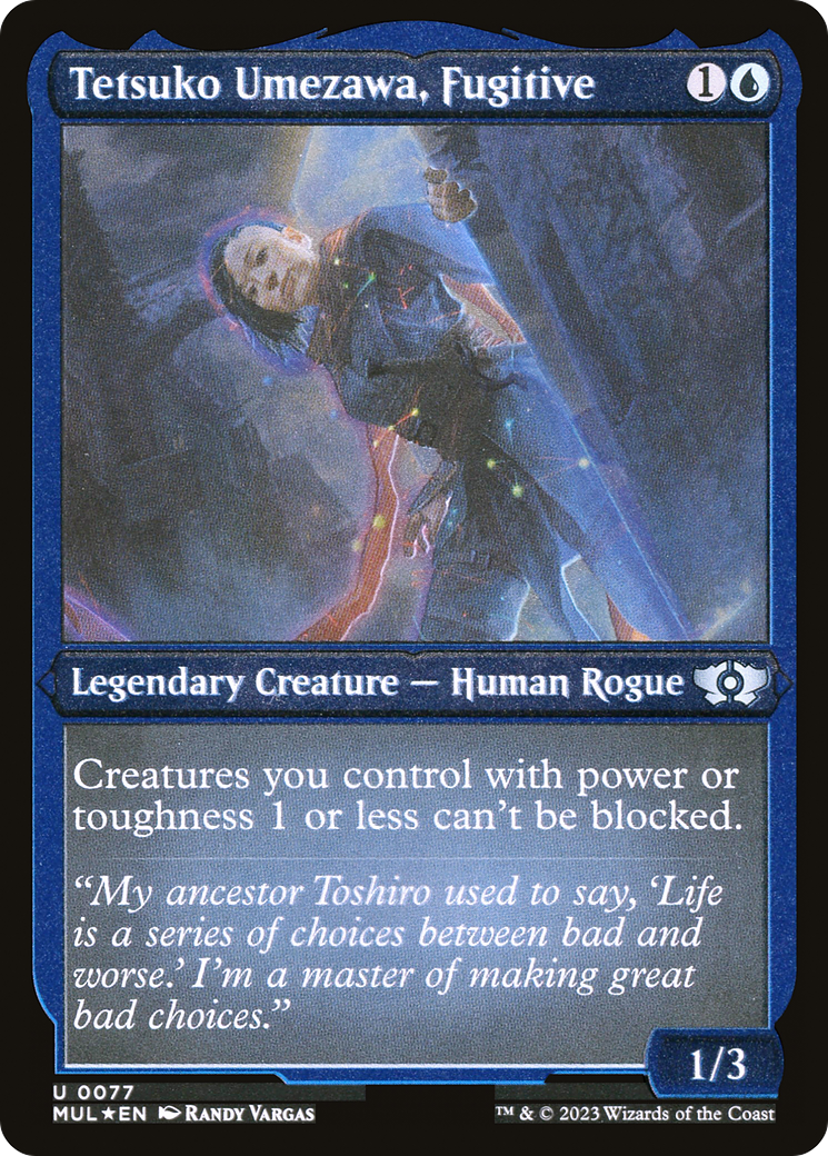 Tetsuko Umezawa, Fugitive (Foil Etched) [Multiverse Legends] | Total Play