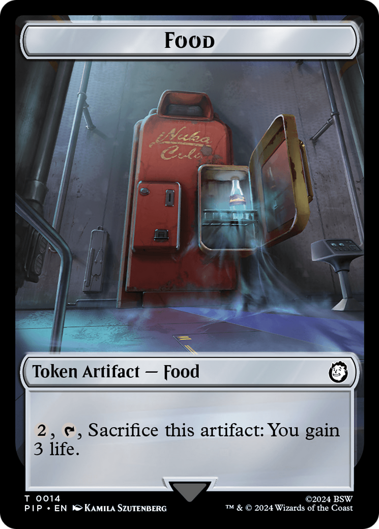 Food (0014) // Alien Double-Sided Token [Fallout Tokens] | Total Play