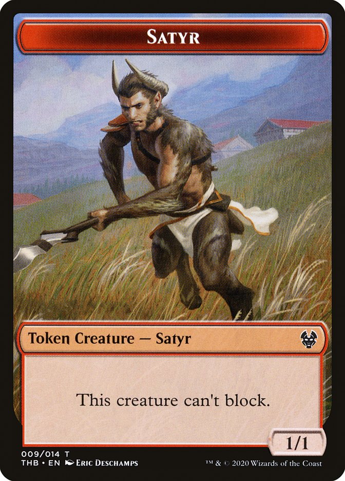 Goat // Satyr Double-Sided Token [Theros Beyond Death Tokens] | Total Play