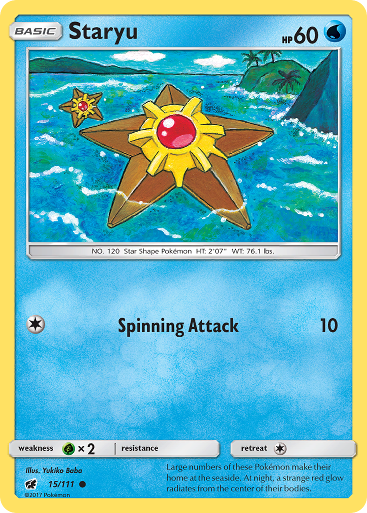 Staryu (15/111) [Sun & Moon: Crimson Invasion] | Total Play