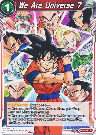 We Are Universe 7 (BT9-018) [Universal Onslaught] | Total Play