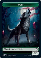 Centaur // Wolf Double-Sided Token [Innistrad: Midnight Hunt Commander Tokens] | Total Play