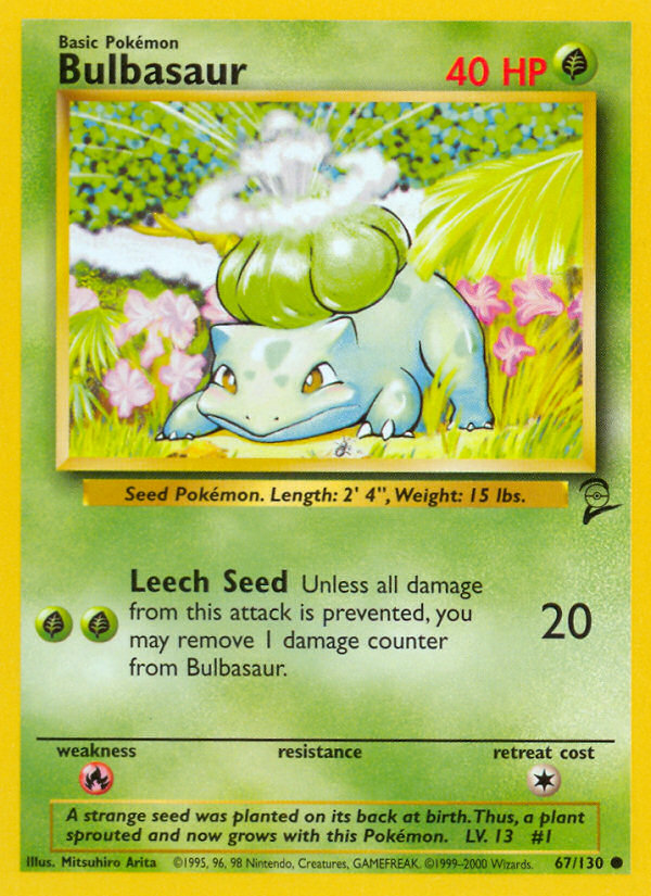 Bulbasaur (67/130) [Base Set 2] | Total Play