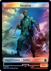 Soldier // Cyberman Double-Sided Token (Surge Foil) [Doctor Who Tokens] | Total Play