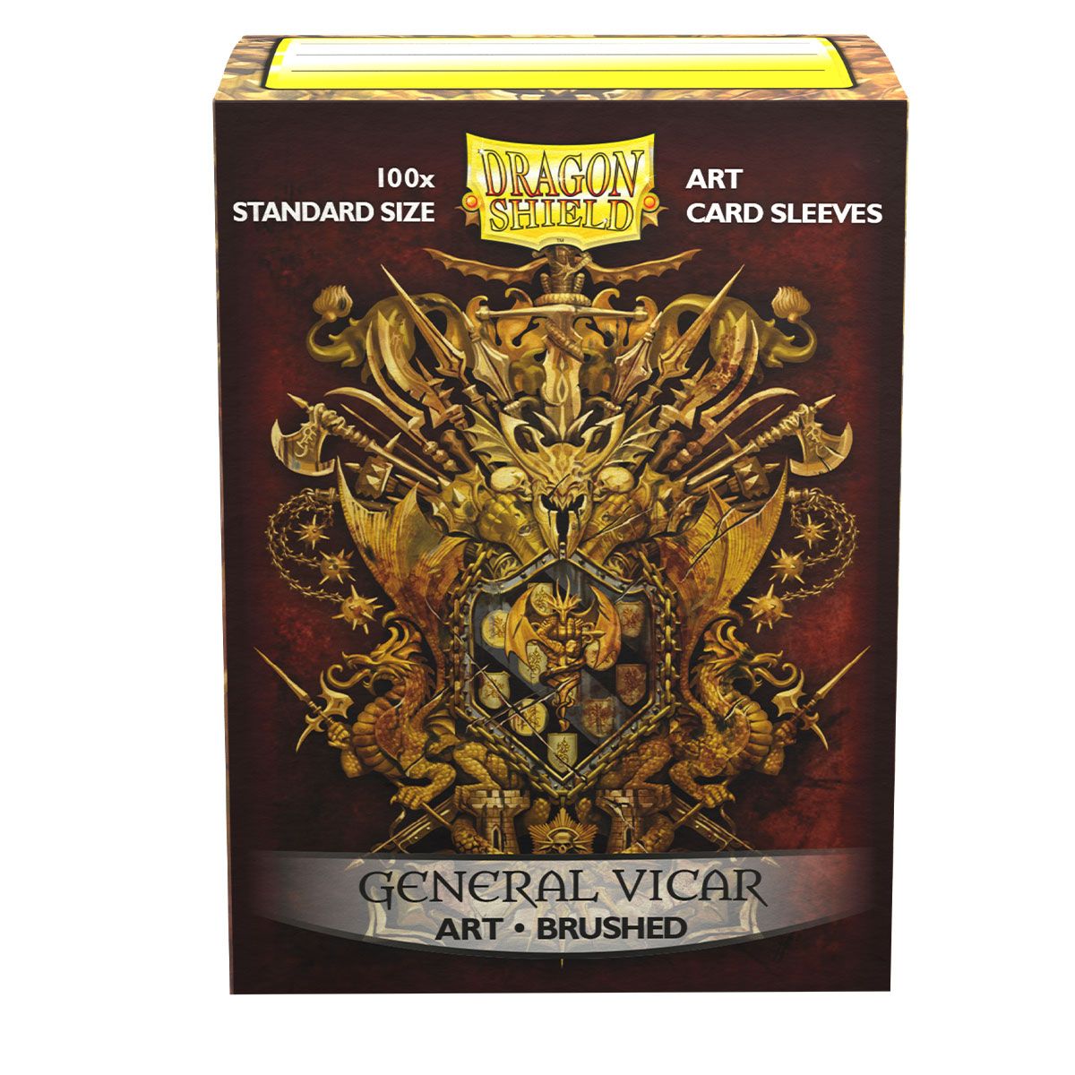 Dragon Shield: Standard 100ct Brushed Art Sleeves - General Vicar | Total Play