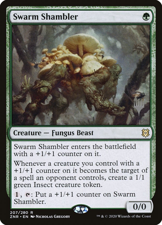 Swarm Shambler (Promo Pack) [Zendikar Rising Promos] | Total Play