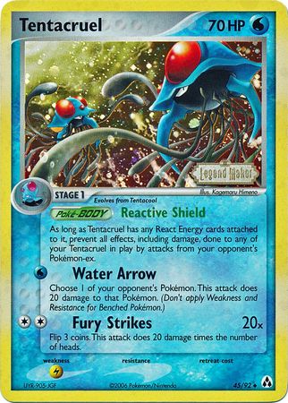 Tentacruel (45/92) (Stamped) [EX: Legend Maker] | Total Play