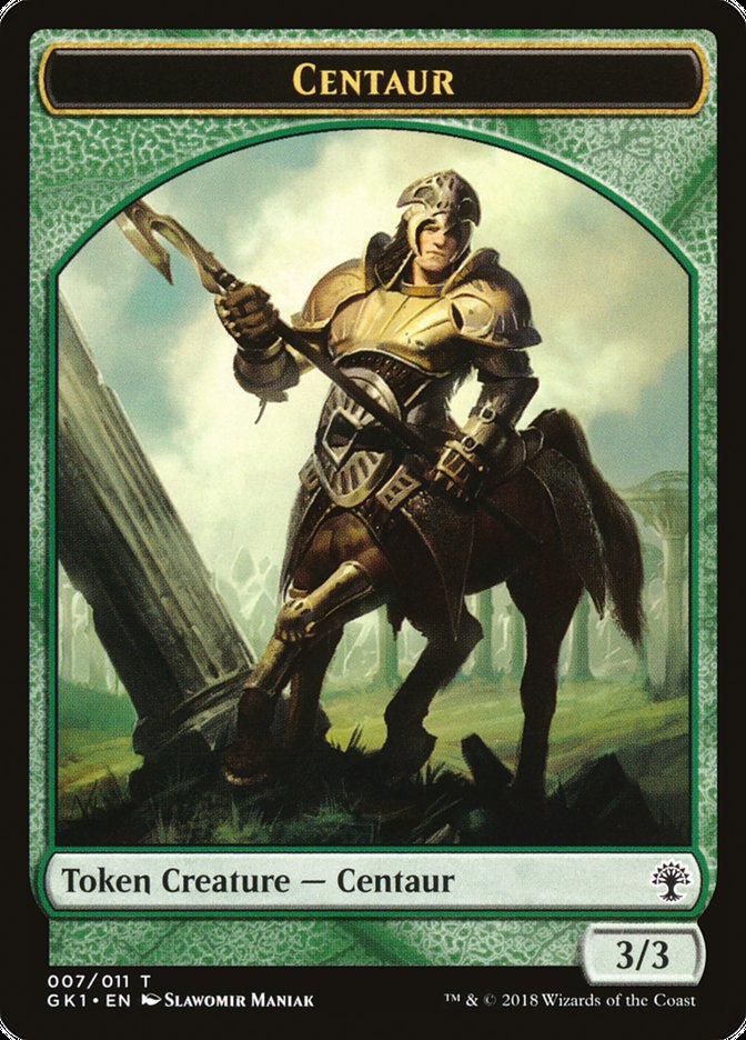 Elemental // Centaur Double-Sided Token [Guilds of Ravnica Guild Kit Tokens] | Total Play