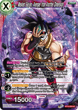Masked Saiyan, Avenger from Another Dimension (Uncommon) (BT13-003) [Supreme Rivalry] | Total Play