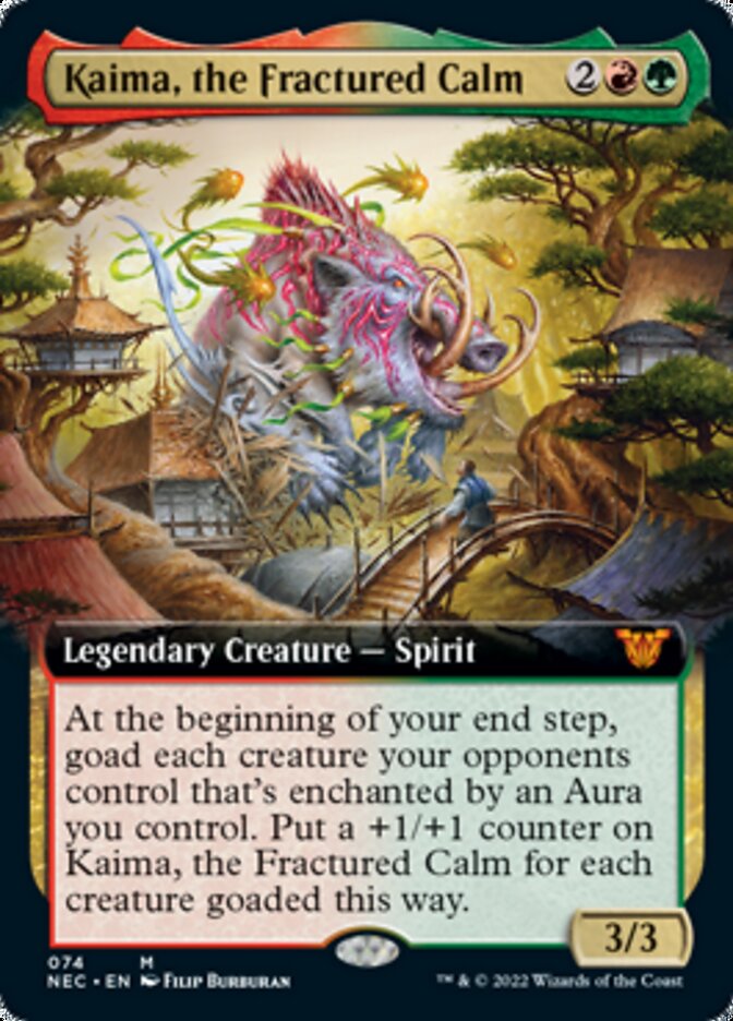 Kaima, the Fractured Calm (Extended Art) [Kamigawa: Neon Dynasty Commander] | Total Play
